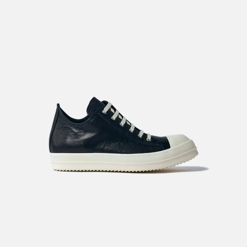 Rick Owens WMNS Scarpe Low Sneaker - Scarpe in Pelle Black / Milk / Milk sold by Kith