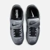 Nike Cortez Leather SE - Metallic Cool Grey / Black / Gum Dark Brown sold by Kith
