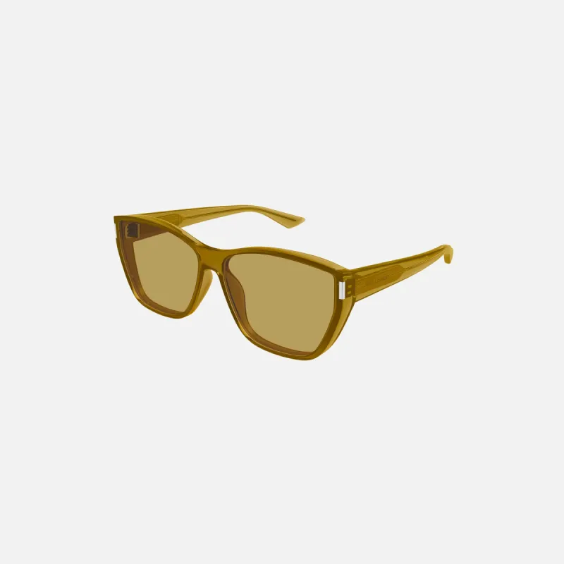 Saint Laurent Cat-Eye Sunglasses - Brown sold by Kith