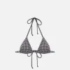 Frankies Bikinis Nick Seersucker Gingham Top - Blackberry Gingham sold by Kith