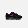 Nike Air Max 1 - Black / Playful Pink / University Red sold by Kith