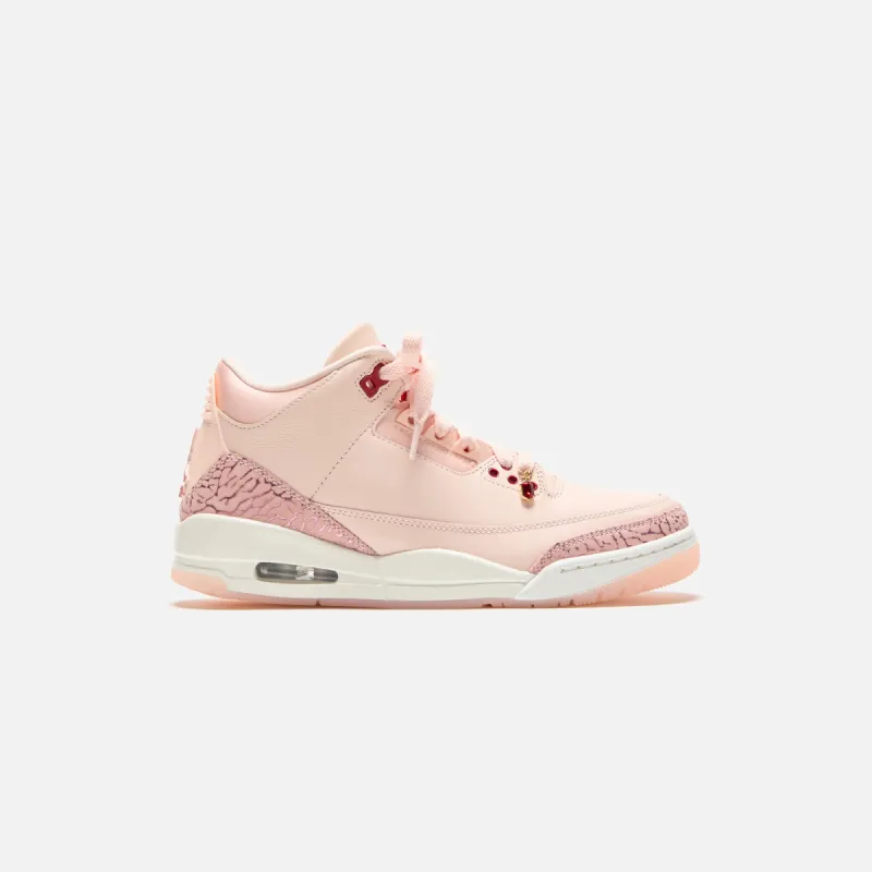 Nike WMNS Air Jordan 3 Retro - Washed Coral / Gym Red / Sail sold by Kith