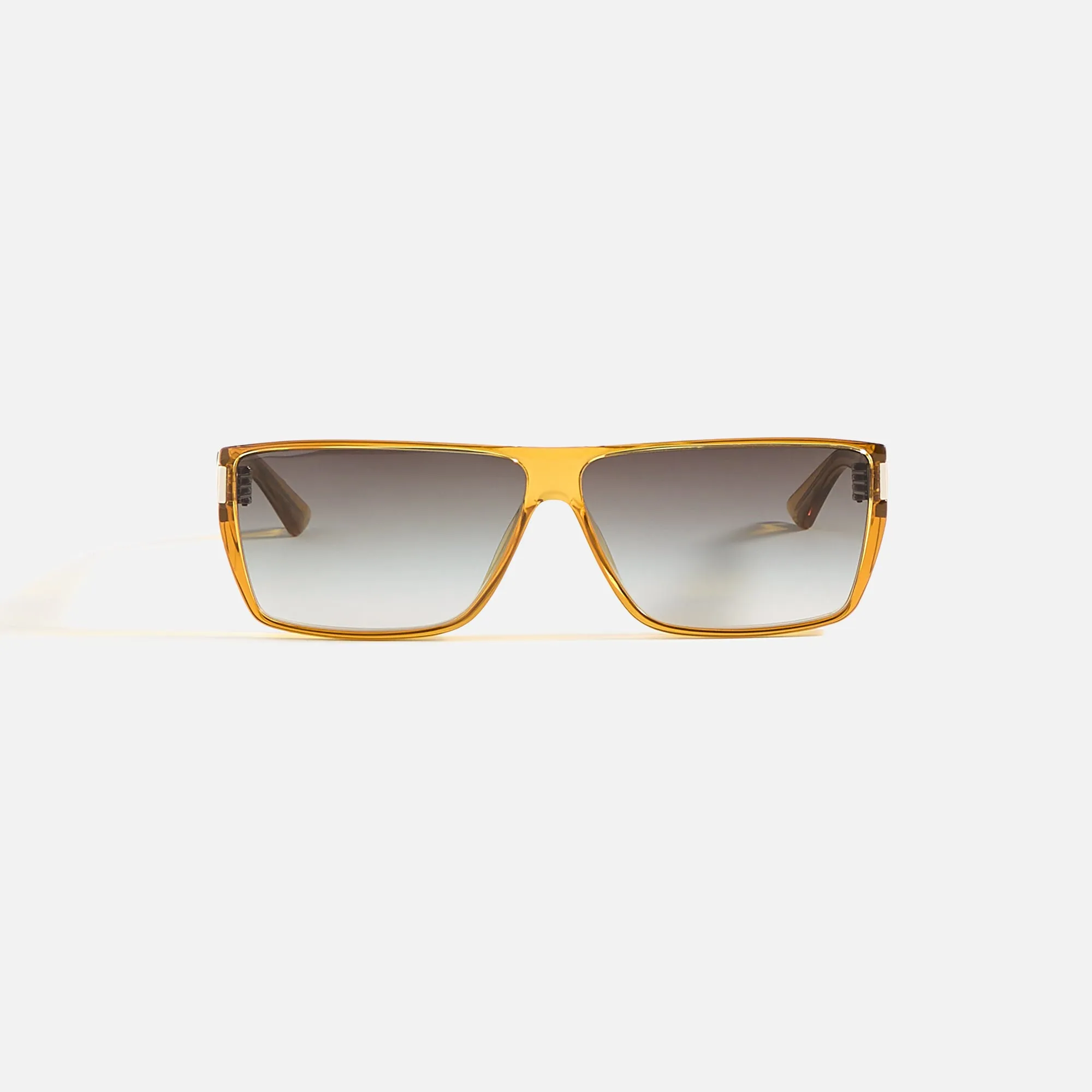 Saint Laurent Rectangular Frames - Yellow sold by Kith