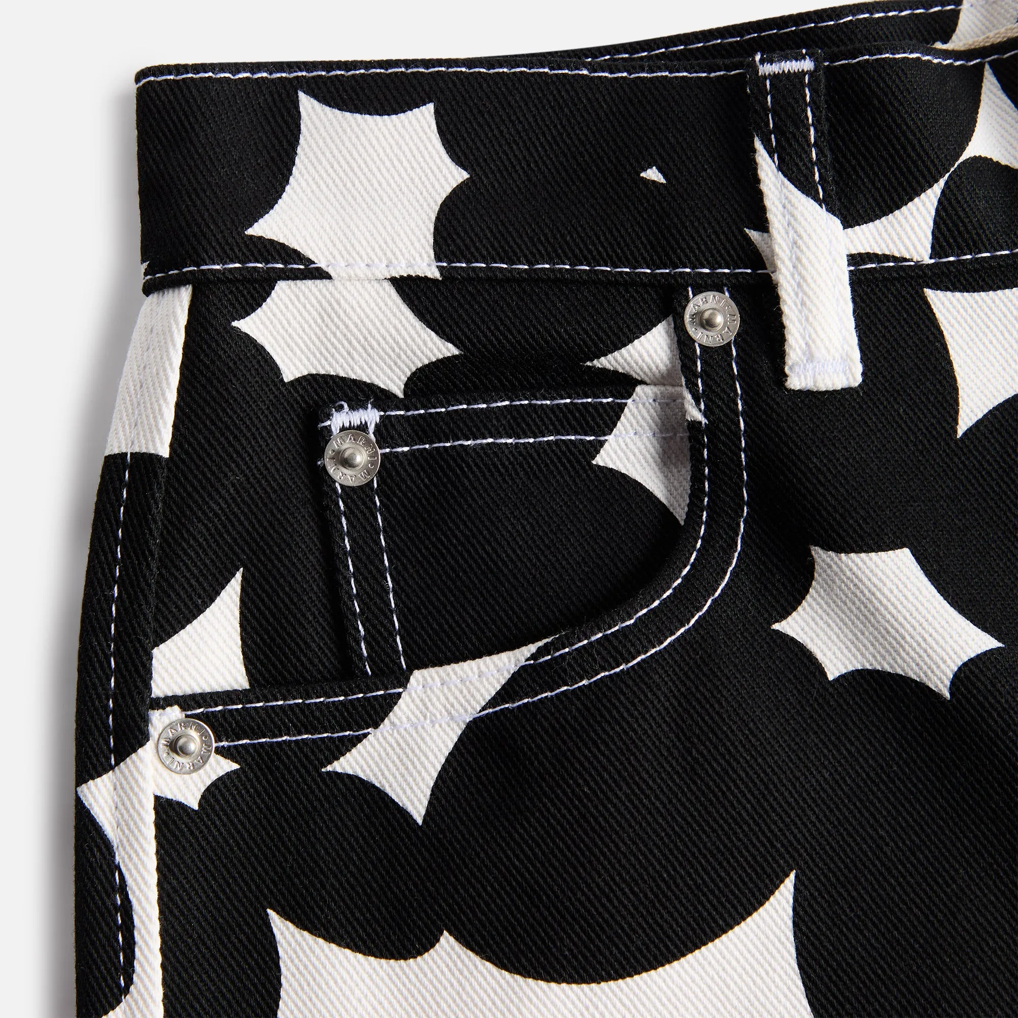 Marni Cotton Trousers - Black / White sold by Kith product image thumbnail 4