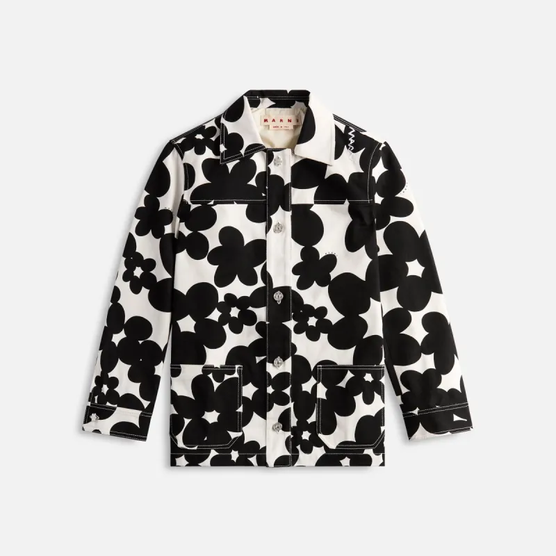 Marni Cotton Jacket - Black / White sold by Kith