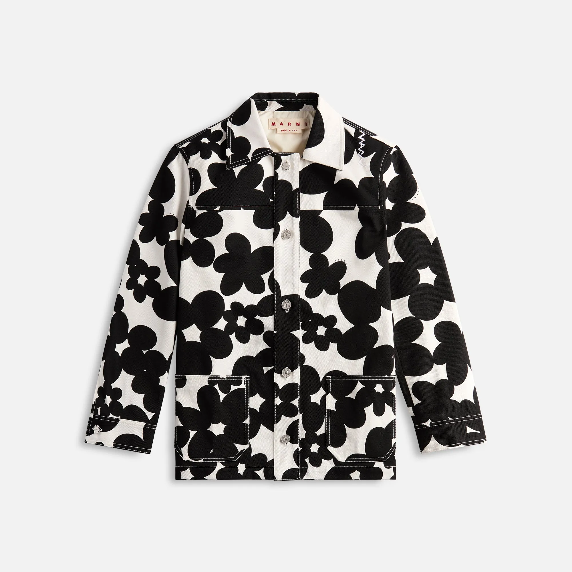 Marni Cotton Jacket - Black / White sold by Kith