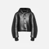 JW Anderson Cropped Hooded Blouson Jacket - Black sold by Kith