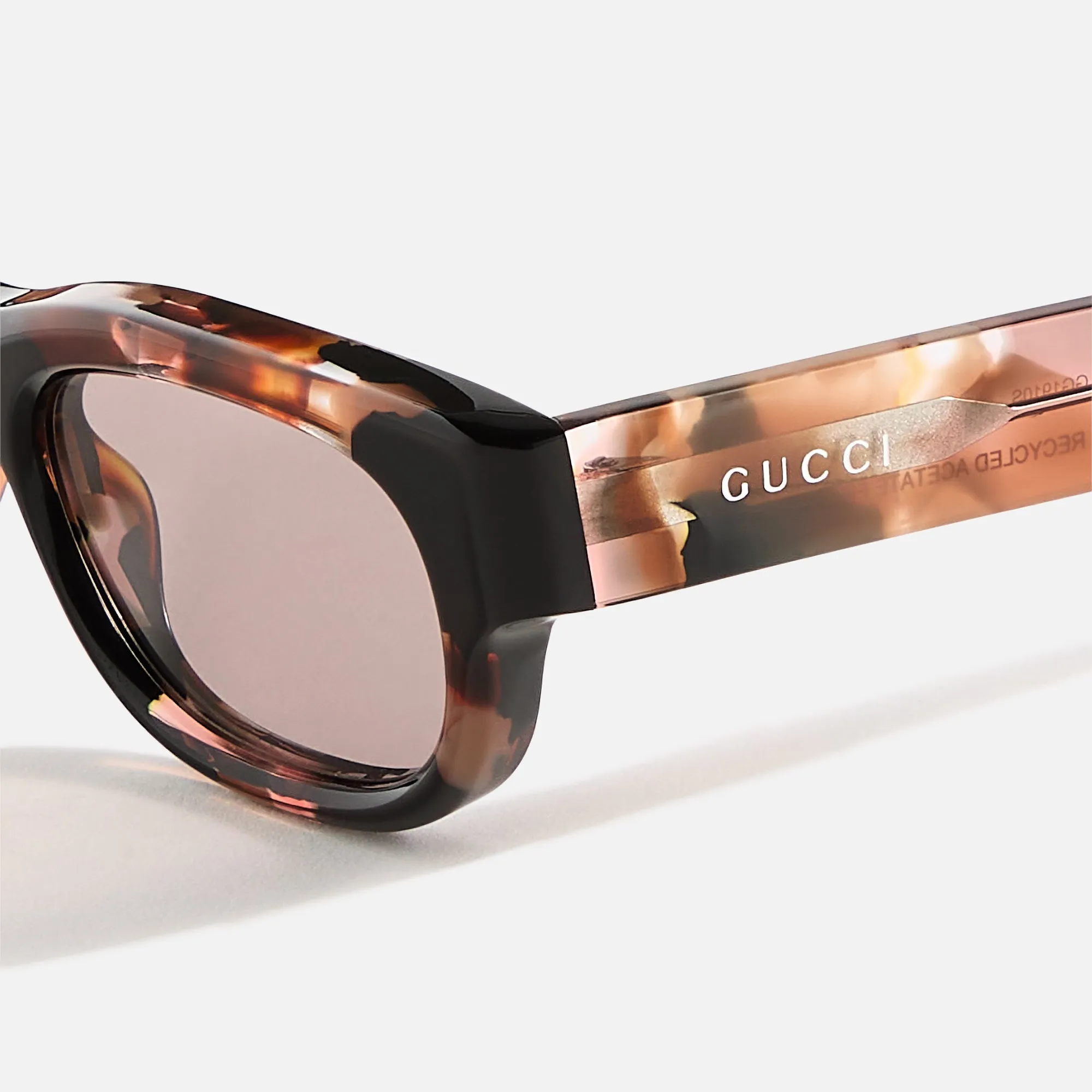 Gucci Transparent Rectangular Frames - Brown sold by Kith product image thumbnail 3