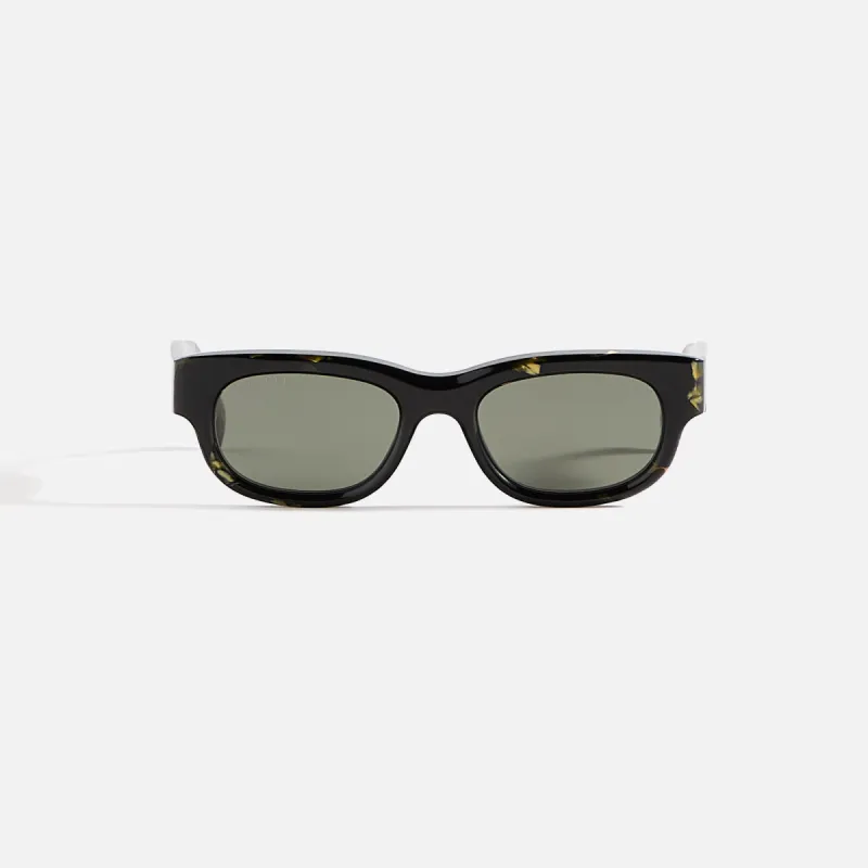 Gucci Transparent Rectangular Frames - Black sold by Kith