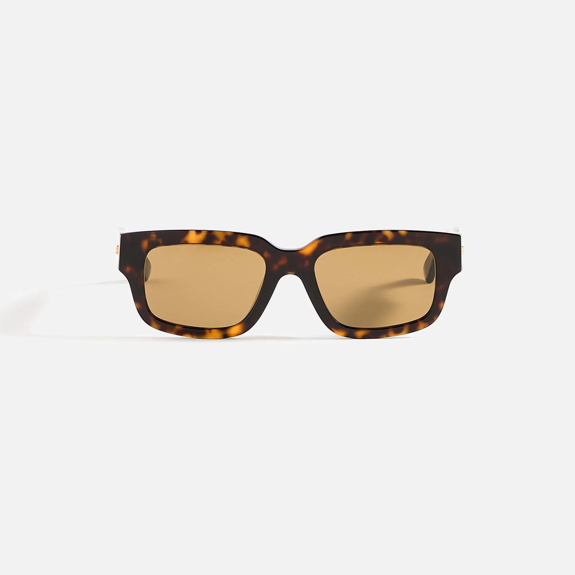 Bottega Veneta Rectangular Frames - Dark Havana sold by Kith