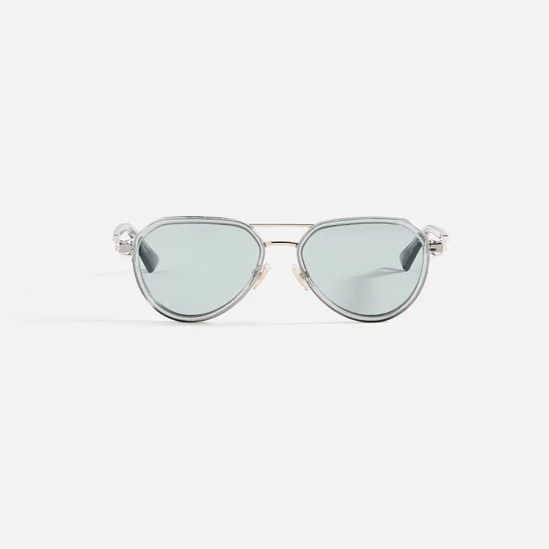Bottega Veneta Aviator Frames - Denim Blue sold by Kith