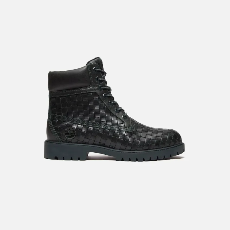 Timberland Woven 6-Inch Lace Up Full Grain Boot - Dark Green sold by Kith