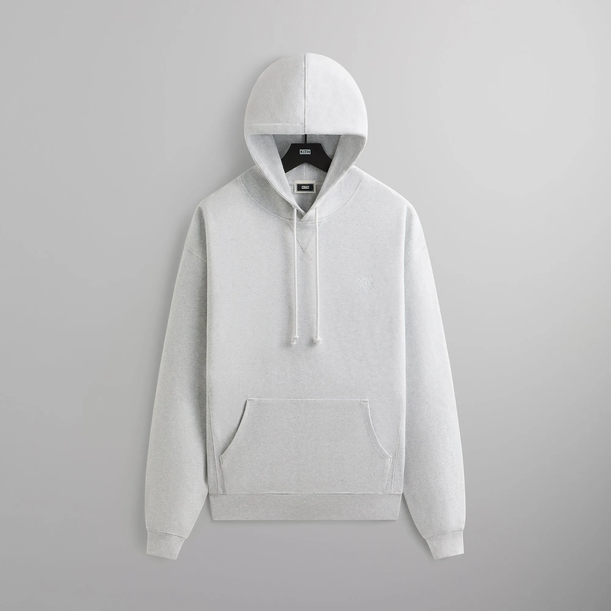 Kith Compact Knit Williams III Hoodie - Light Heather Grey sold by Kith