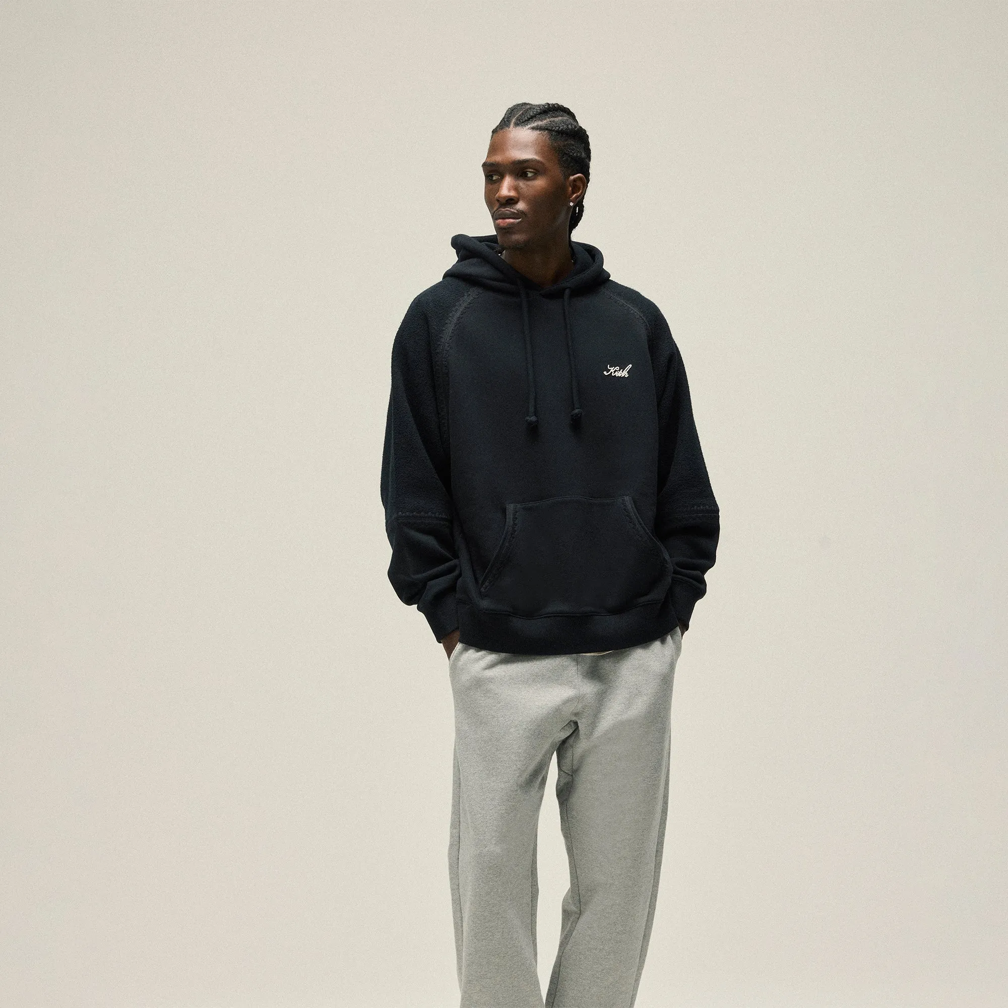 Kith Vale Raglan Hoodie - Black sold by Kith product image thumbnail 2