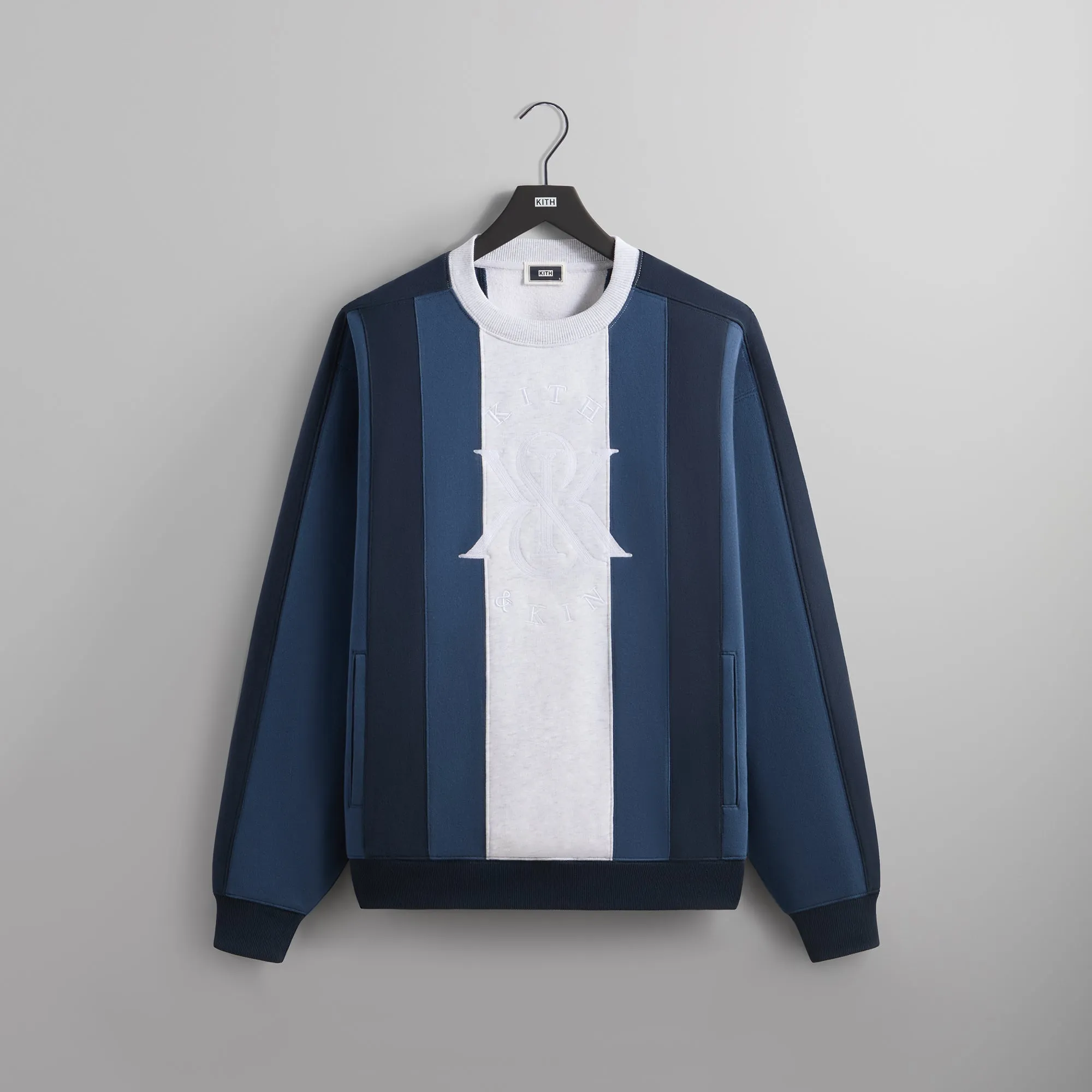 Kith Nelson Panelled Crewneck - Wave sold by Kith