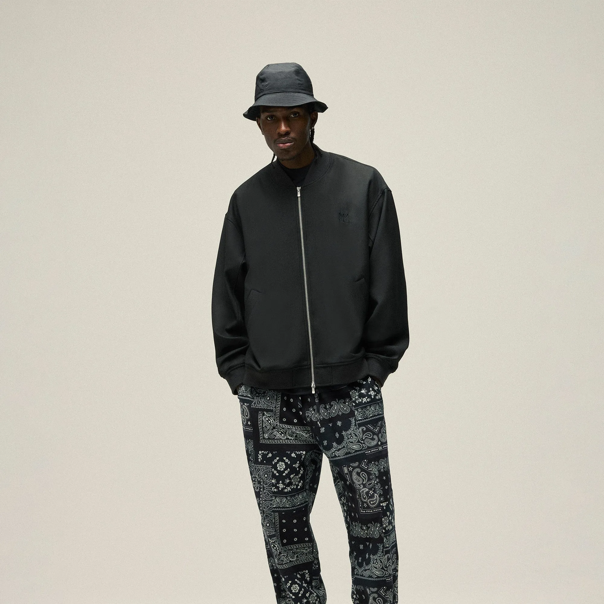 Kith Double Weave Avery Bomber Jacket - Black sold by Kith product image thumbnail 3