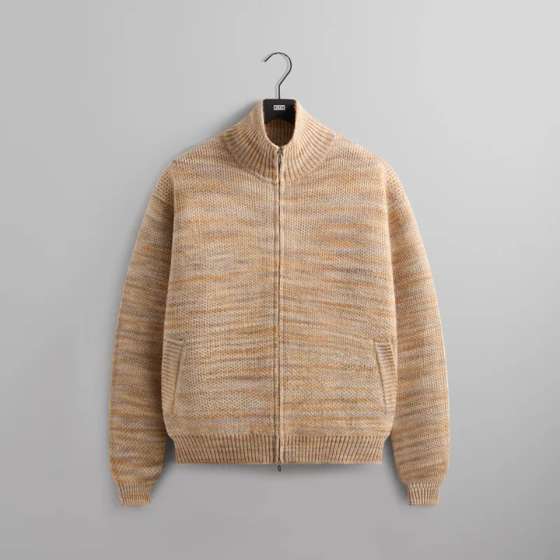 Kith Space Dye Wyona Full Zip Sweater - Maitake sold by Kith