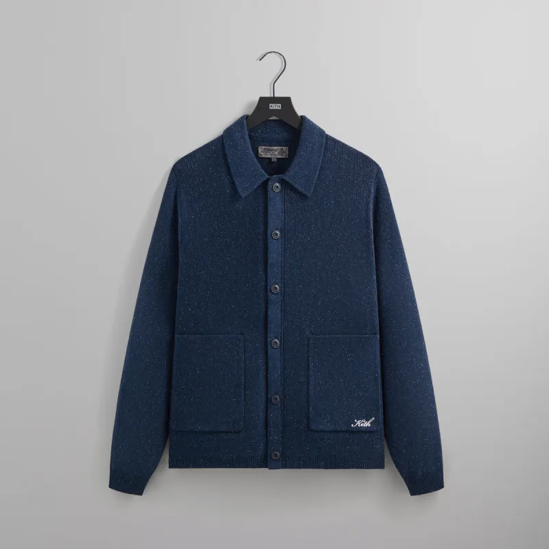 Kith Marled Knit Hastings Cardigan - Nocturnal sold by Kith