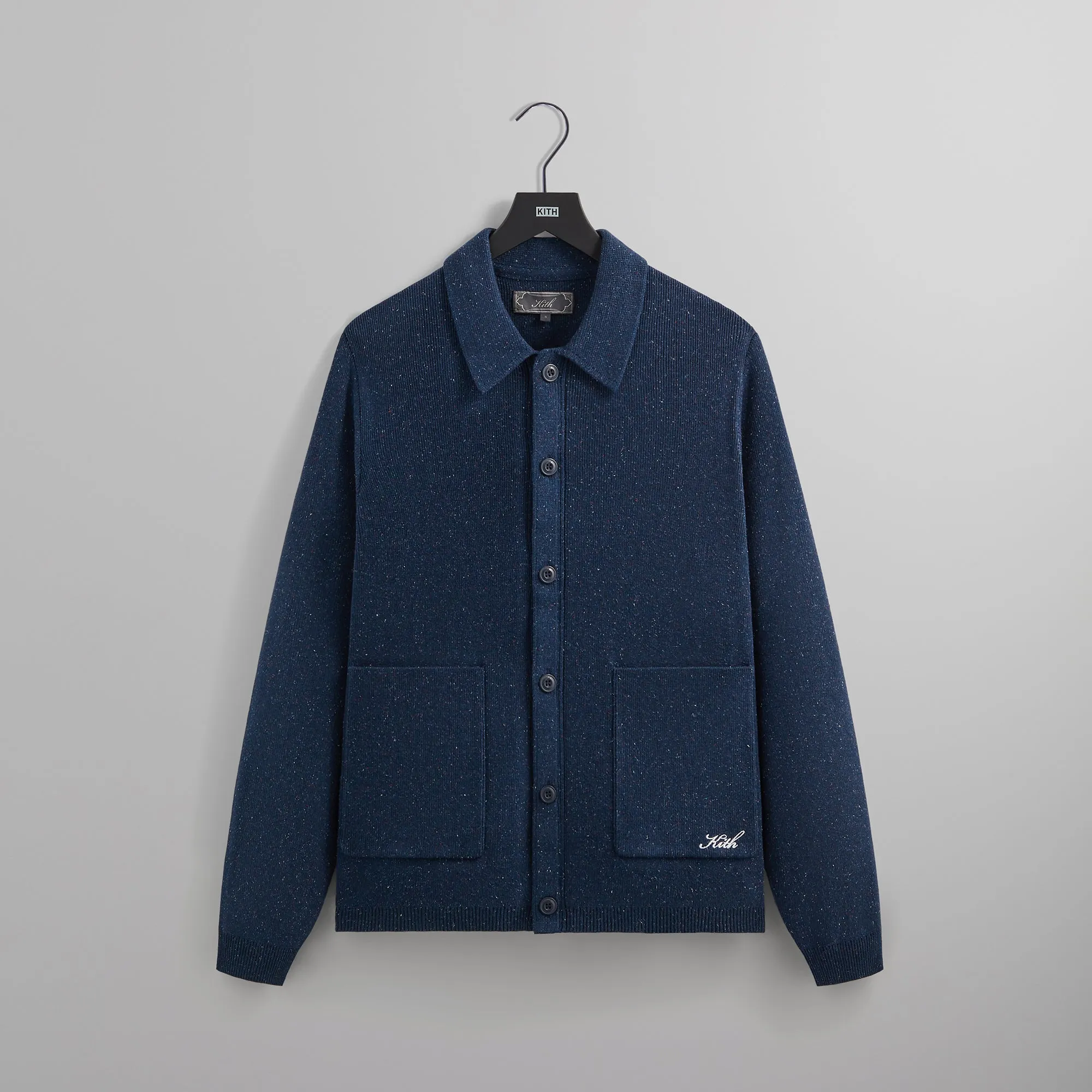 Kith Marled Knit Hastings Cardigan - Nocturnal sold by Kith