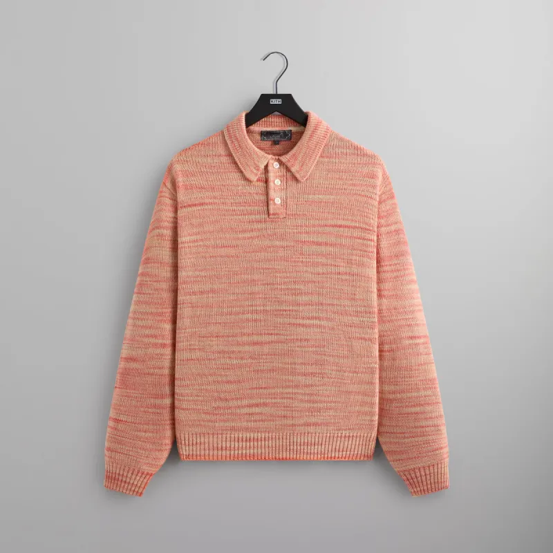 Kith Space Dye Harmon Rugby Pullover - Coho sold by Kith