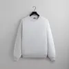 Kith Compact Knit Nelson Crewneck - Light Heather Grey sold by Kith