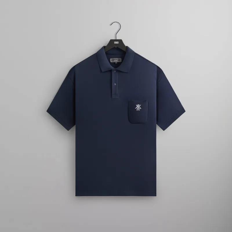 Kith Ethan Pique Polo - Nocturnal sold by Kith