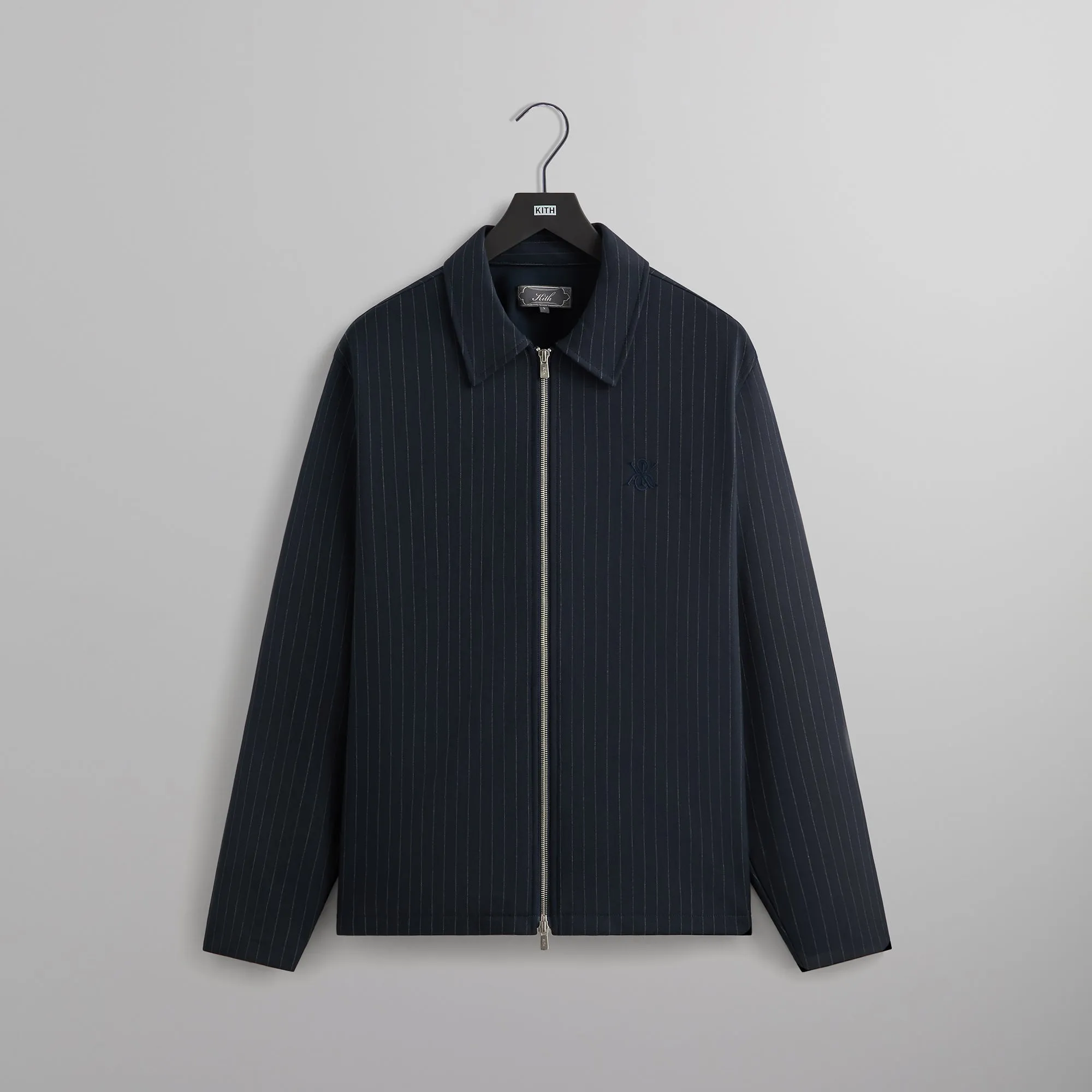 Kith Double Weave Full Zip Coaches Jacket - Nocturnal sold by Kith