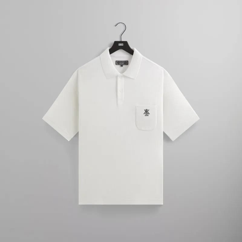 Kith Ethan Pique Polo - White sold by Kith