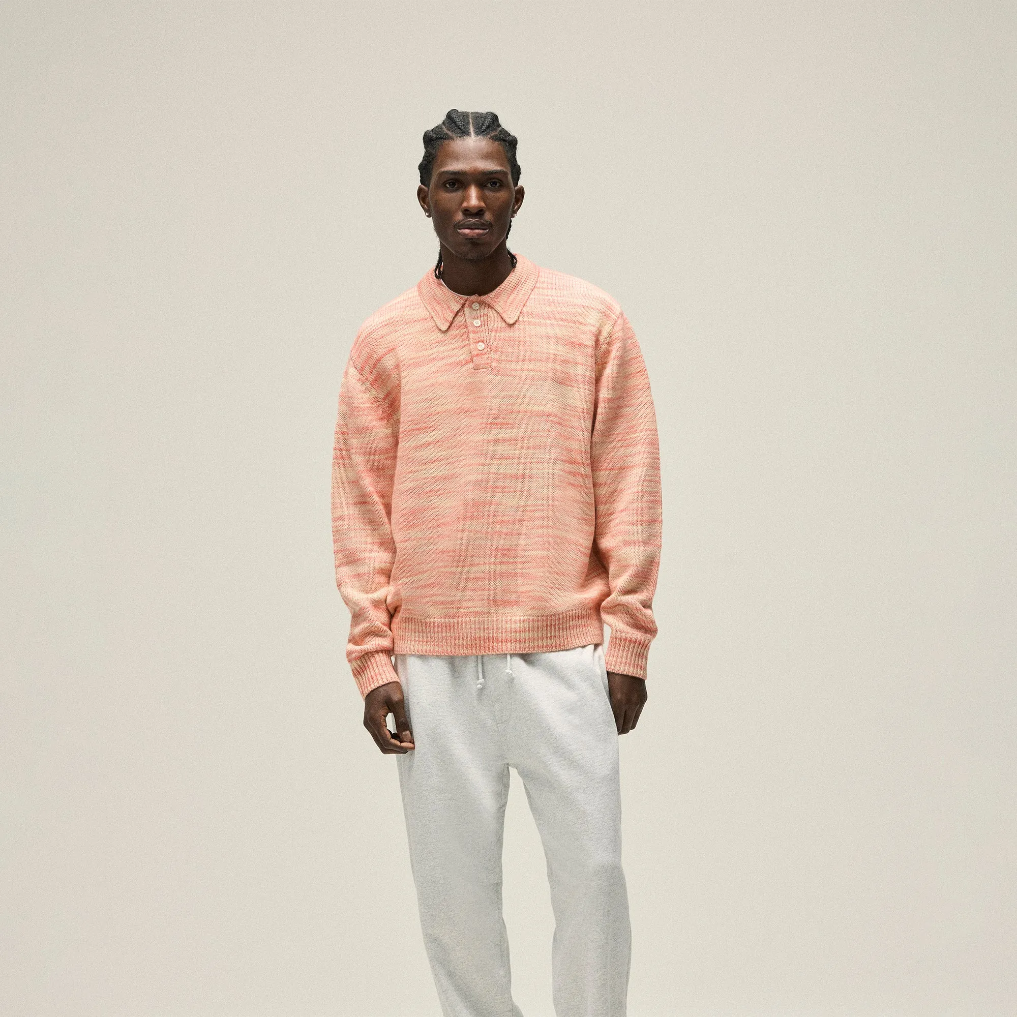 Kith Fleece Bryson Sweatpant - Light Heather Grey sold by Kith product image thumbnail 2