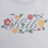 Kith Floral Script Nelson Crewneck - Light Heather Grey sold by Kith