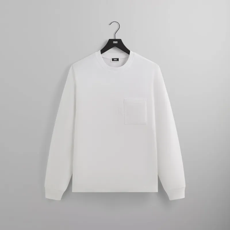 Kith Long Sleeve Quinn Tee - White sold by Kith