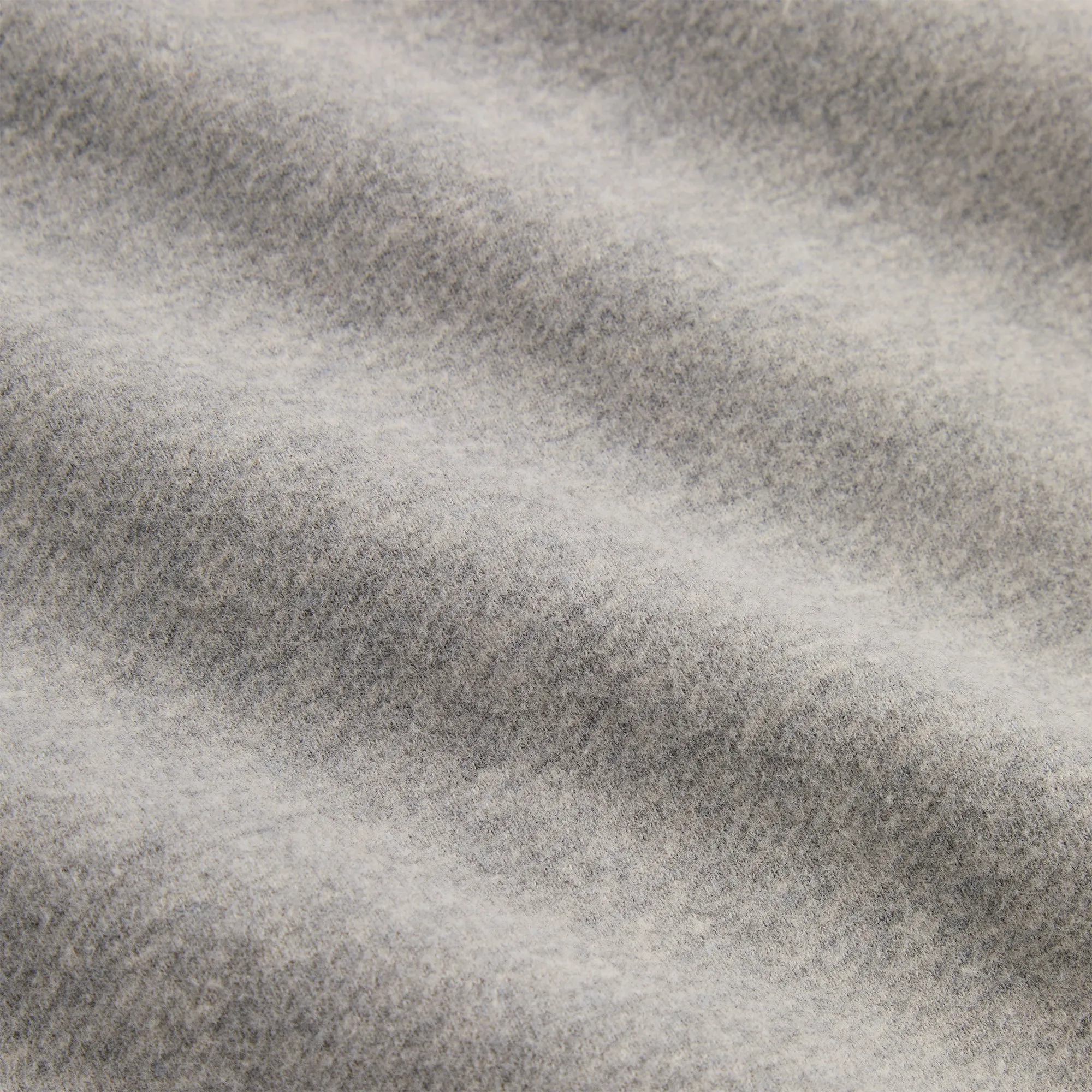 Kith Suede Fleece Nelson Full Zip Hoodie - Medium Heather Grey sold by Kith product image thumbnail 5