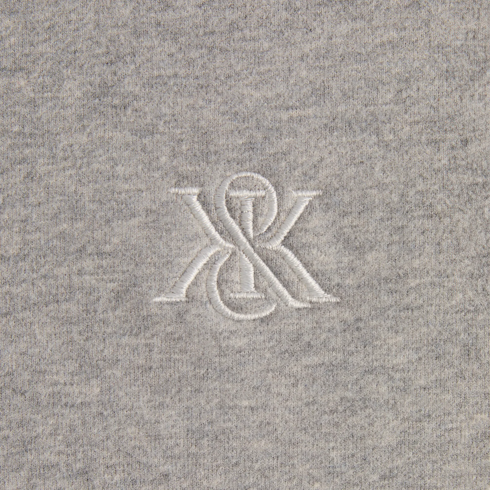 Kith Suede Fleece Nelson Full Zip Hoodie - Medium Heather Grey sold by Kith product image thumbnail 4