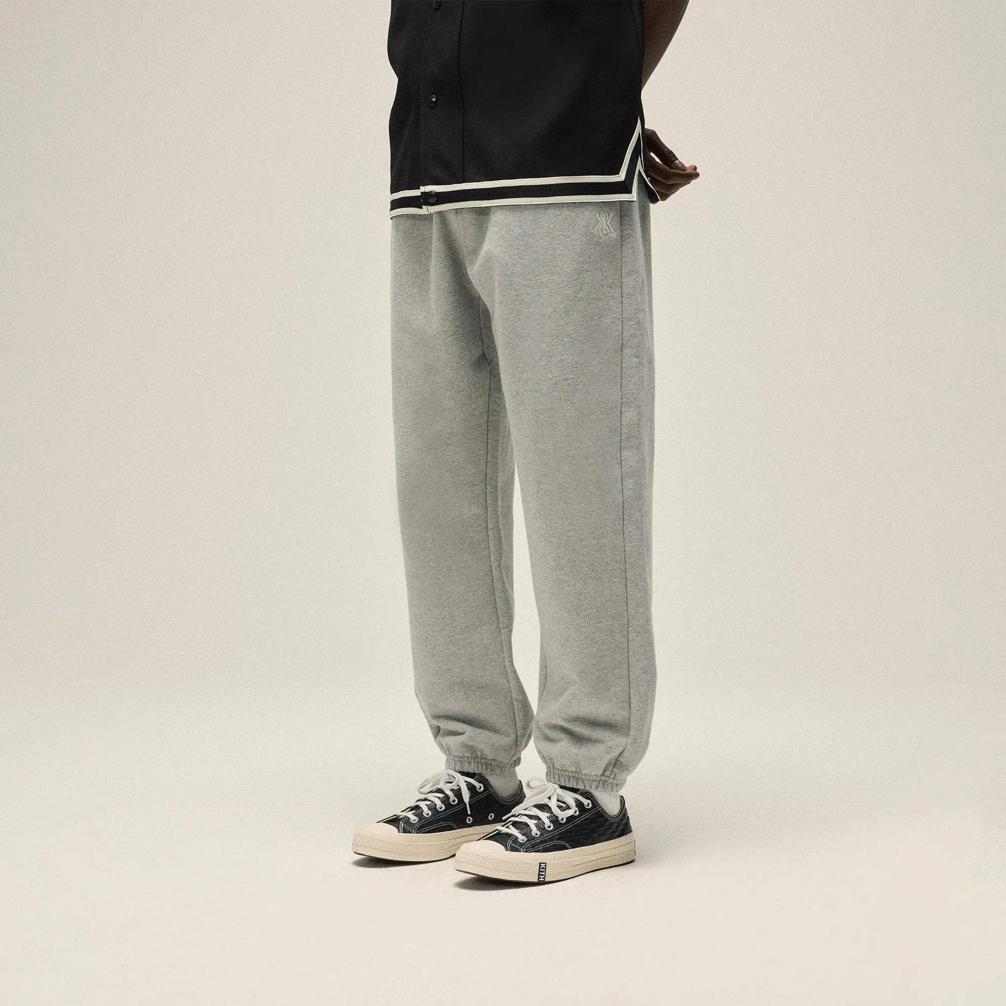 Kith Suede Fleece Nelson Sweatpant - Medium Heather Grey sold by Kith product image thumbnail 2