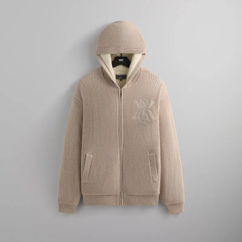 Kith Reversible Rib Knit Sierra Hoodie - Grain sold by Kith