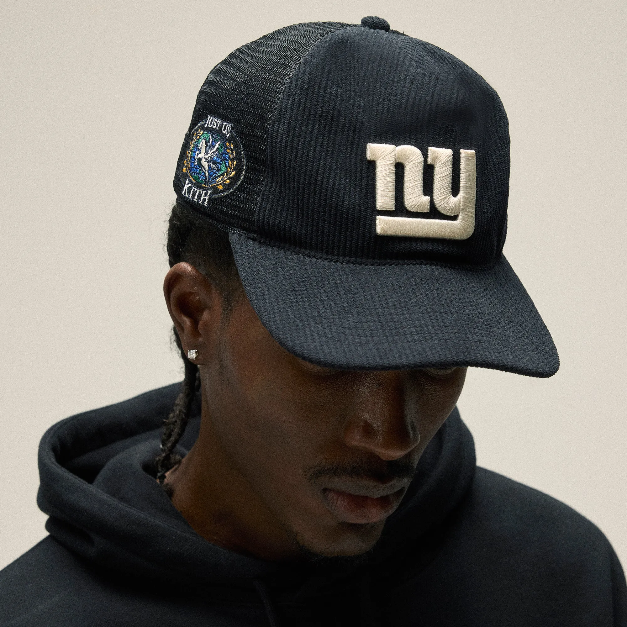 Kith & '47 for the New York Giants Corduroy Trucker Hat - Black sold by Kith product image thumbnail 2