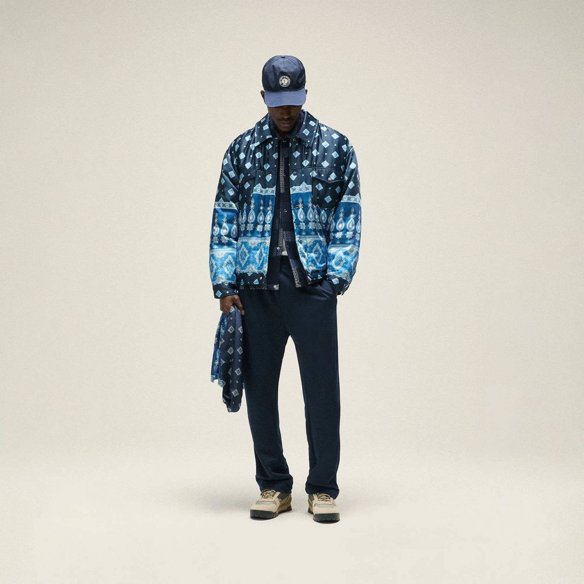 Kith Puffed Jase Satin Trucker Jacket - Nocturnal sold by Kith product image thumbnail 2