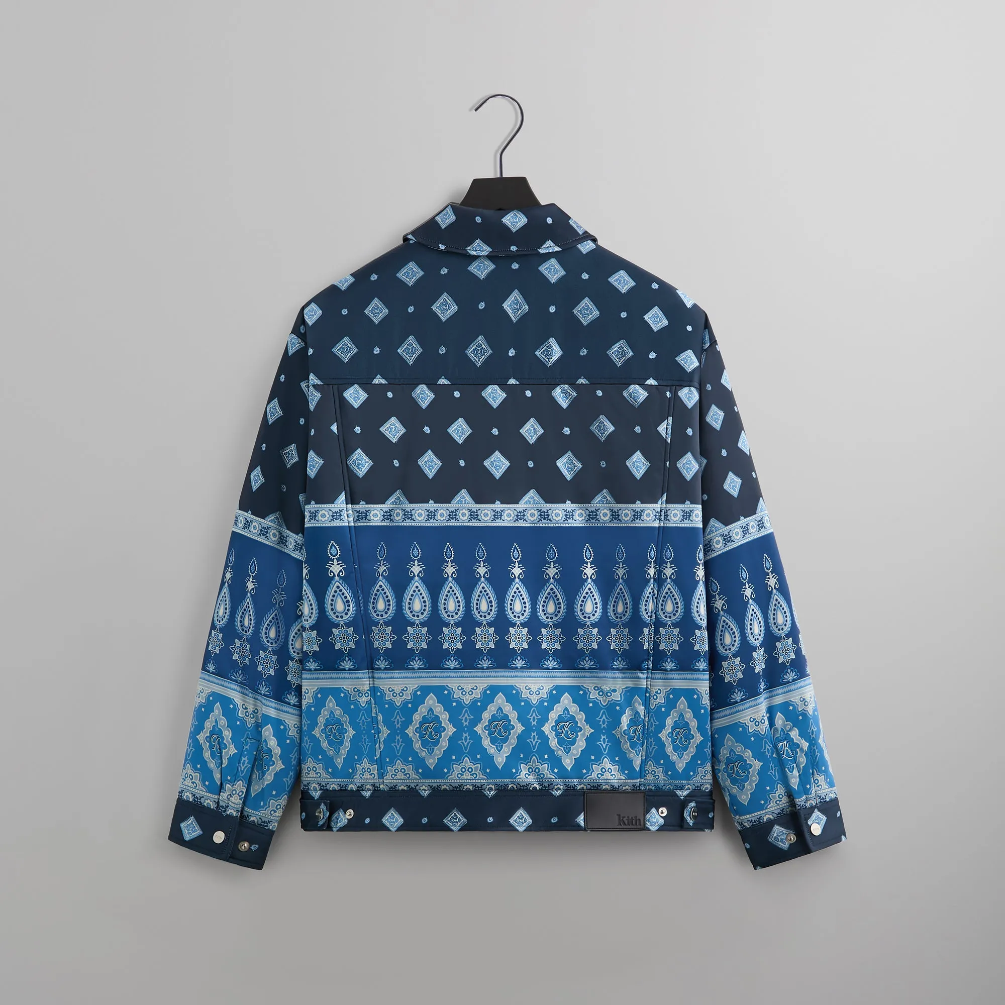 Kith Puffed Jase Satin Trucker Jacket - Nocturnal sold by Kith product image thumbnail 4