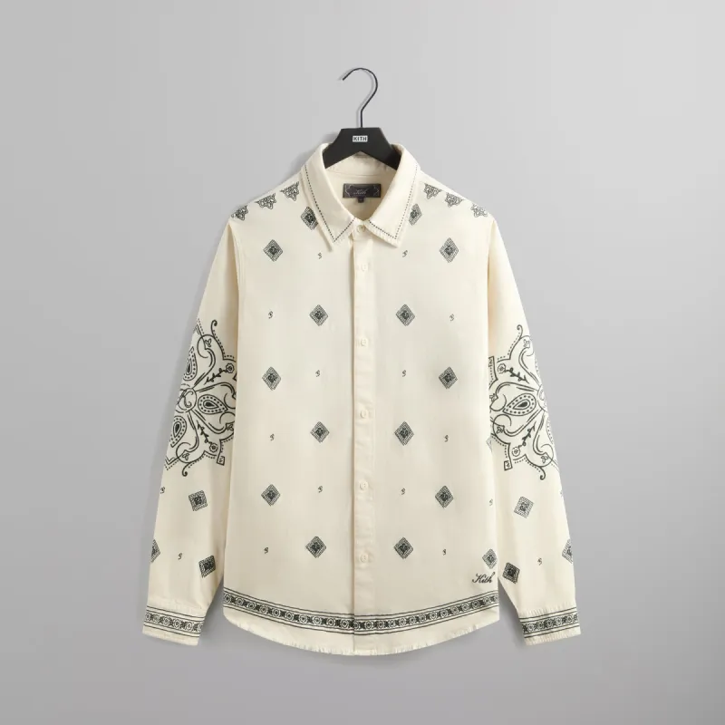 Kith Raw Hem Denim Apollo Shirt - Stadium sold by Kith