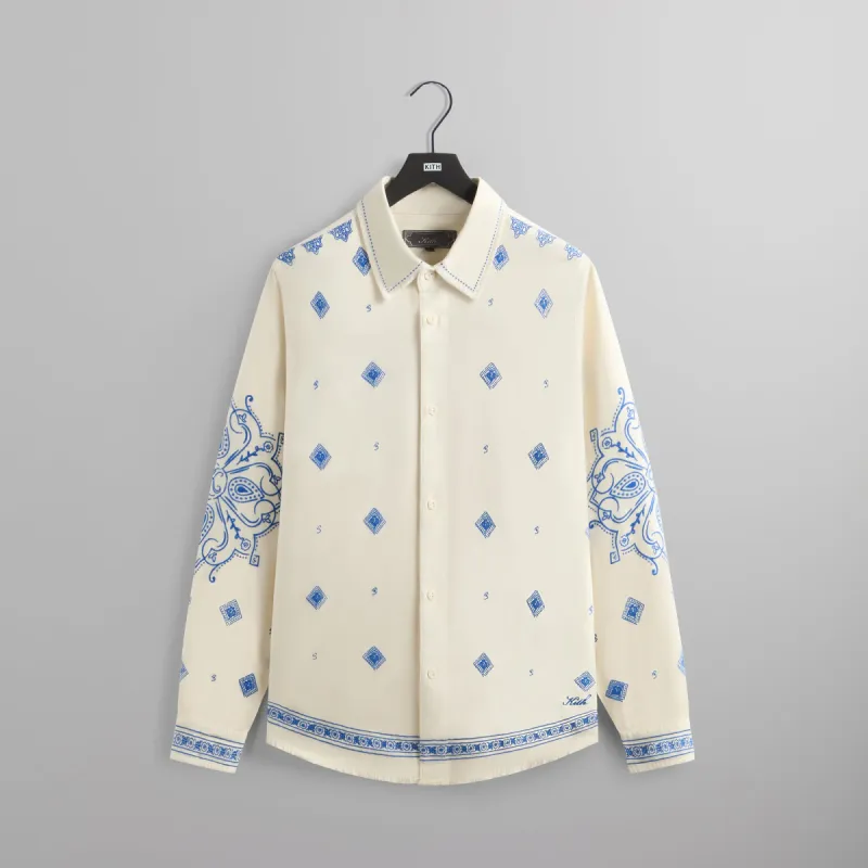 Kith Raw Hem Denim Apollo Shirt - Lake sold by Kith