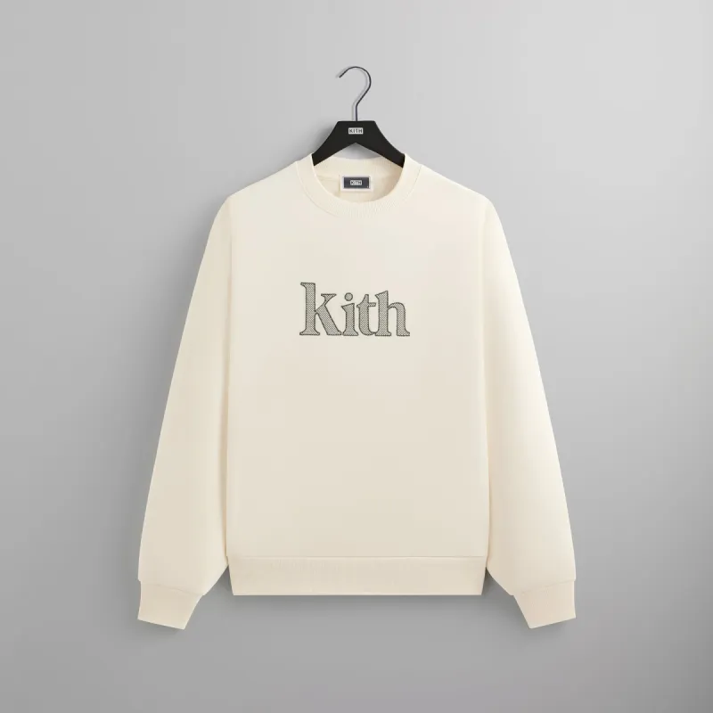 Kith Serif Nelson Crewneck - Sandrift sold by Kith
