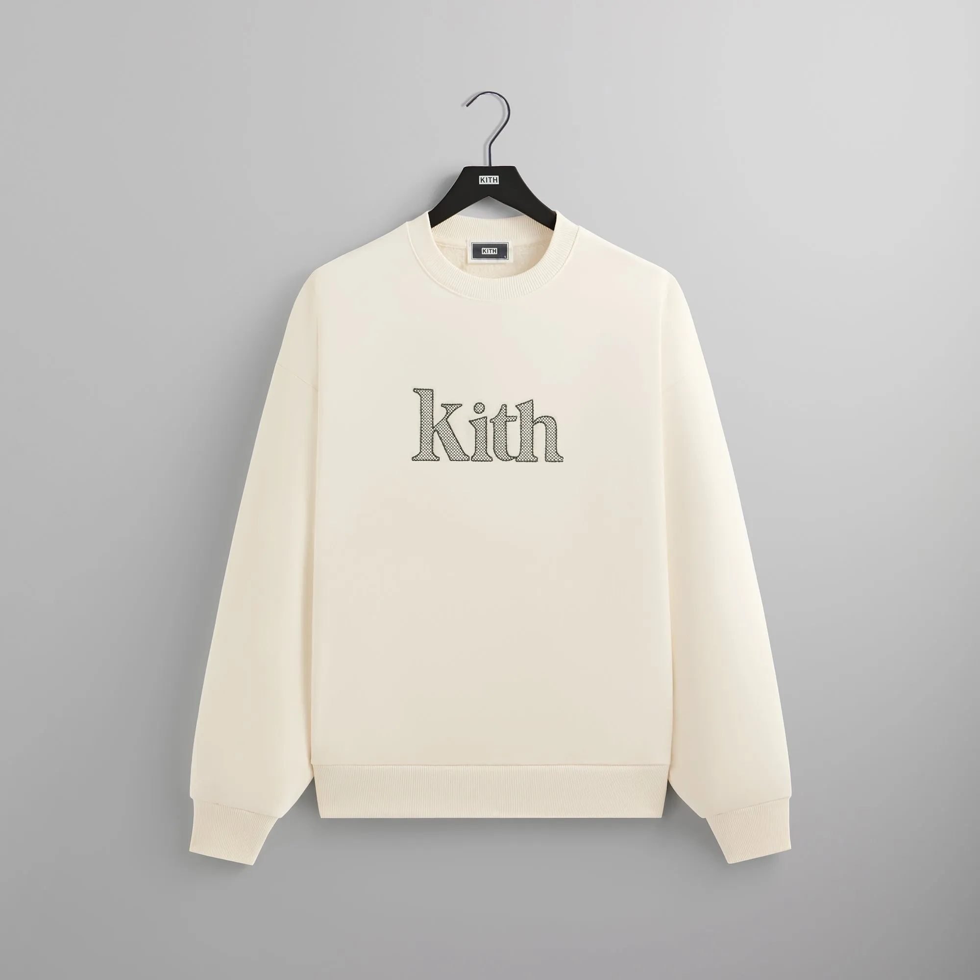 Kith Serif Nelson Crewneck - Sandrift sold by Kith
