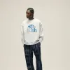 Kith Serif Applique Nelson Crewneck - Light Heather Grey sold by Kith