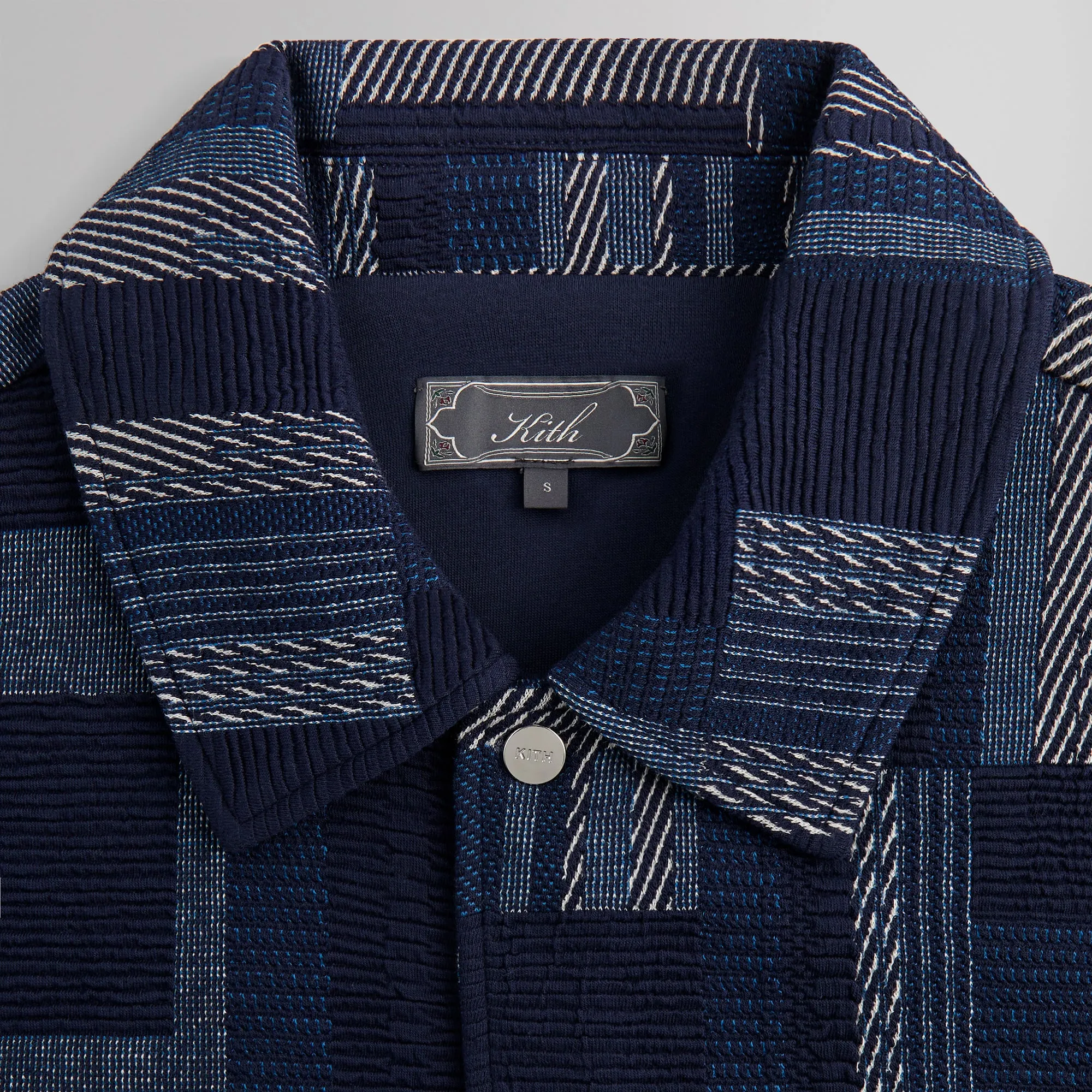 Kith Geometric Knit Coaches Jacket - Nocturnal sold by Kith product image thumbnail 5