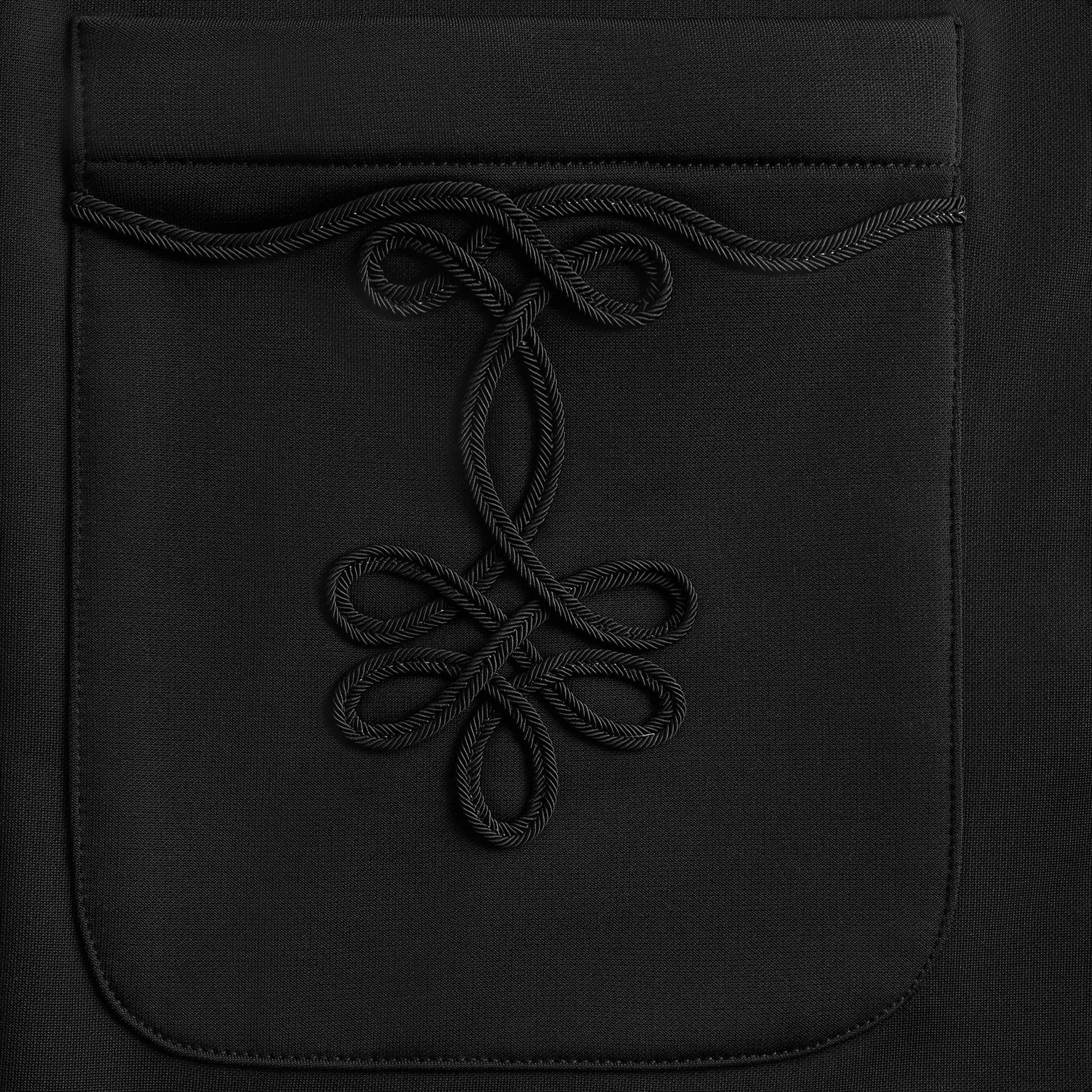 Kith Long Sleeve Boxy Collared Overshirt - Black sold by Kith product image thumbnail 4