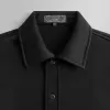 Kith Long Sleeve Boxy Collared Overshirt - Black sold by Kith