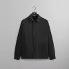 Kith Long Sleeve Boxy Collared Overshirt - Black sold by Kith