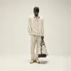 Kith Striped Boucle Coaches Jacket - Whisper sold by Kith