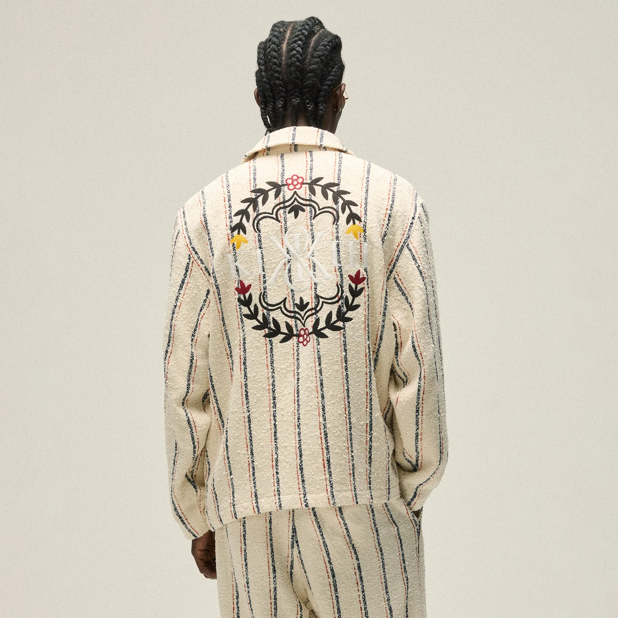 Kith Striped Boucle Coaches Jacket - Whisper sold by Kith product image thumbnail 3