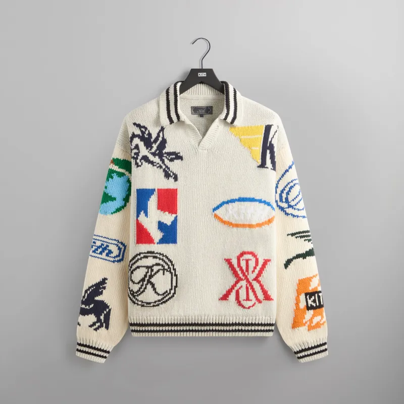 Kith Nelson Rugby Sweater - Light Heather Grey sold by Kith